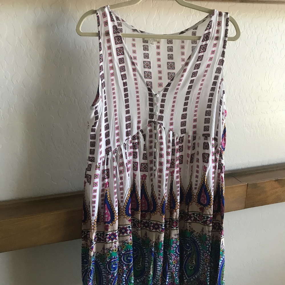 Umgee Light & Bright Boho Tank Top Dress